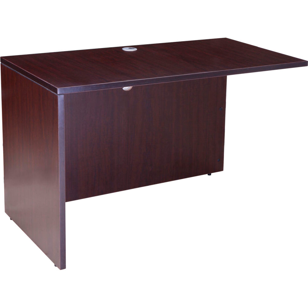 Global Industrial 695934MC Interion Desk Shell Reversible Return - 48 x 24 in. Mocha