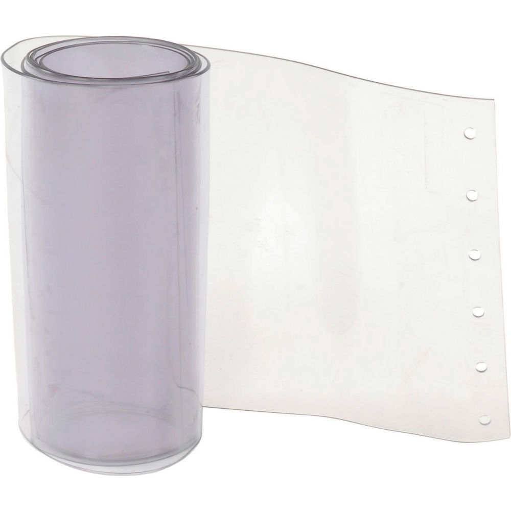 Clear PVC Strip for Strip Curtain Doors - 12 in. x 8 ft. - Standard - UV Stabilized