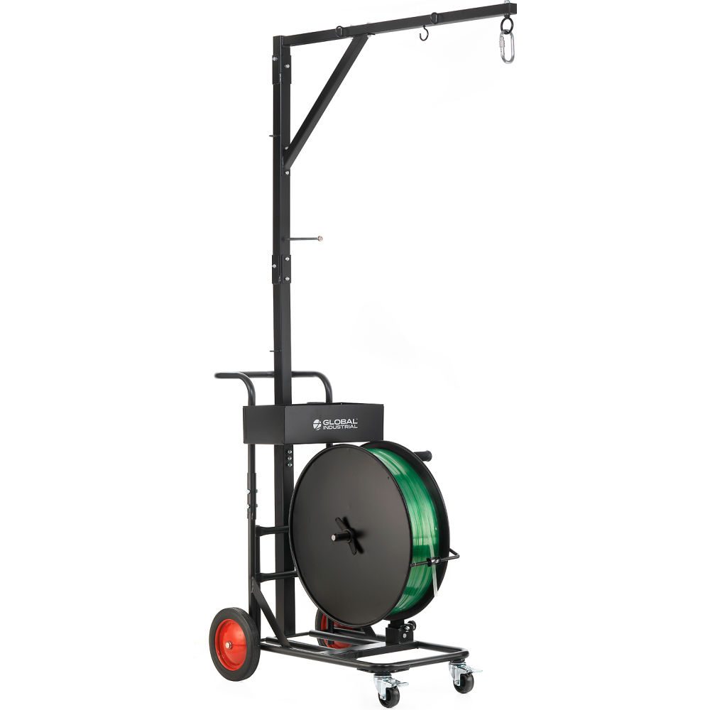 Global Industrial 412682 Strapping Dispenser Cart with Tool Balancer Hanger -  GLOBAL INDUSTRIES