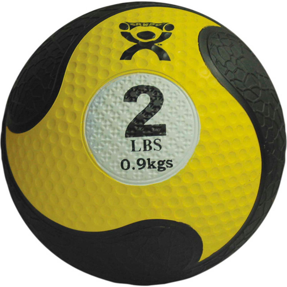B2192814 CanDo Firm Medicine Ball - 2 lbs & 8 in., Yellow