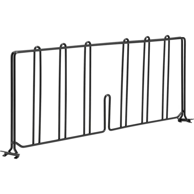 Global Industrial AD824B Nexel Black Epoxy Divider - 24 in. x 8 in.