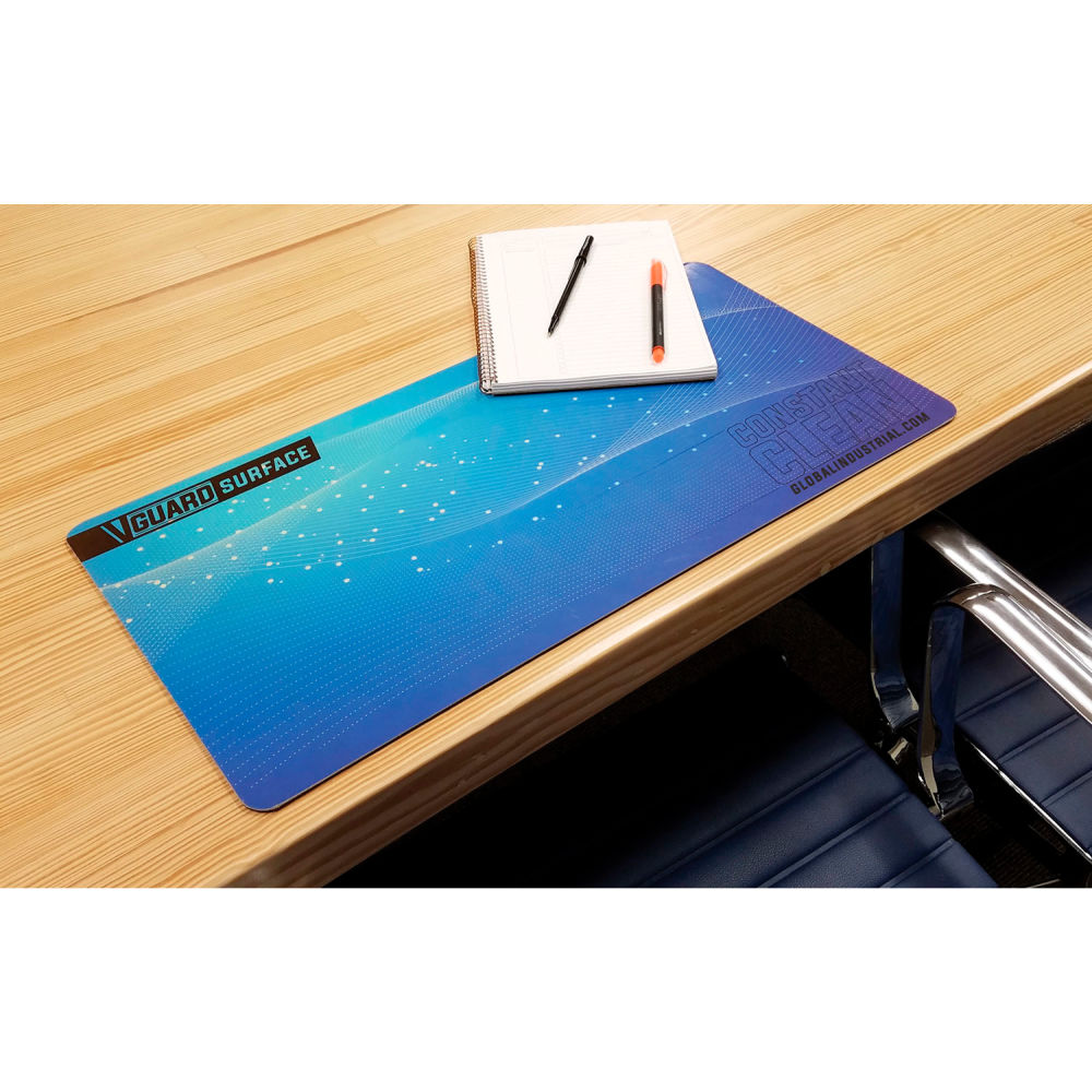 Picture of Global Industrial 641787 V-Guard Constant Clean Protective Desk Mat 32 in. x 12 in. - Pack of 3
