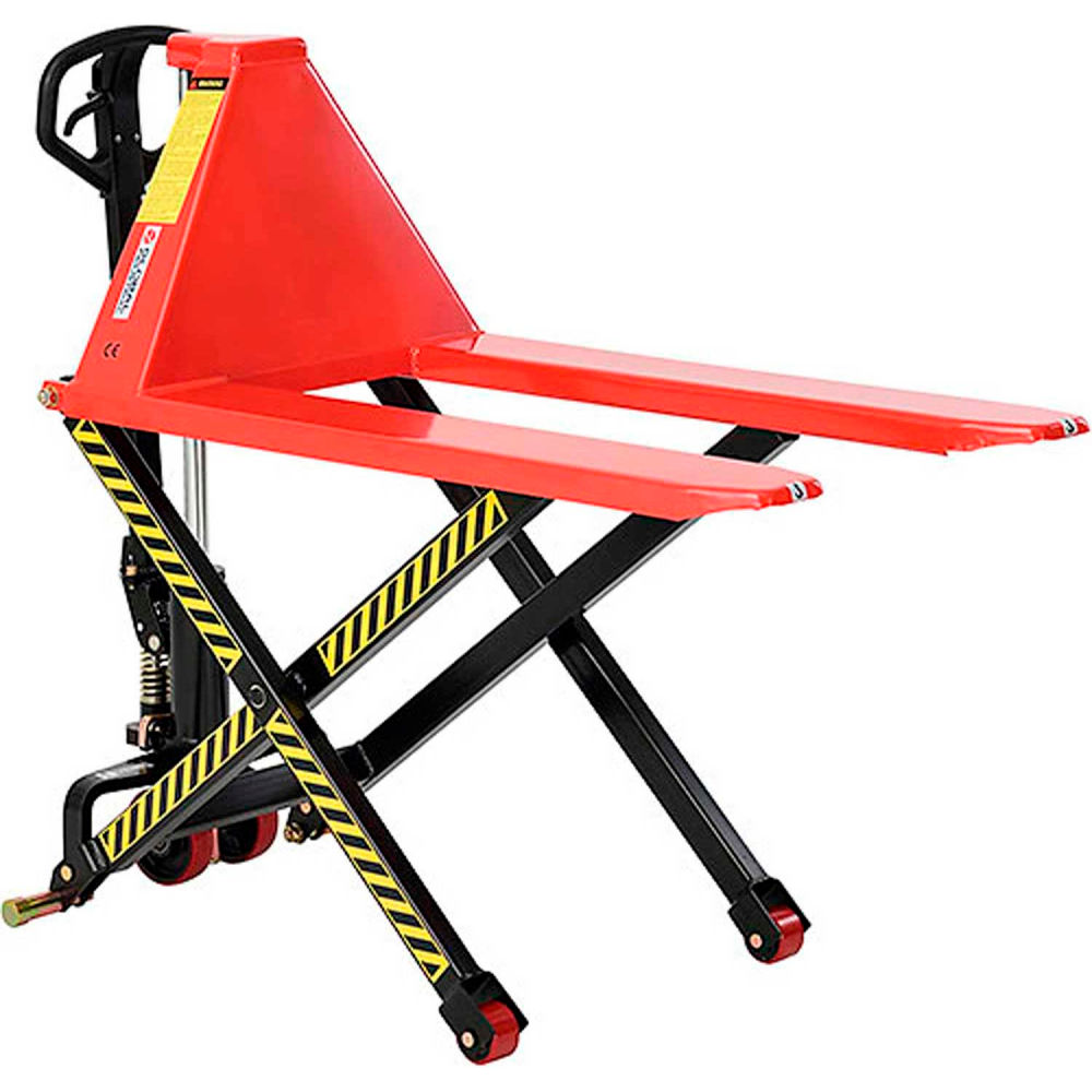 Picture of Global Industrial 989065 Manual High-Lift Skid Jack Truck 3300 lbs Capacity 21 x 44 in. Forks