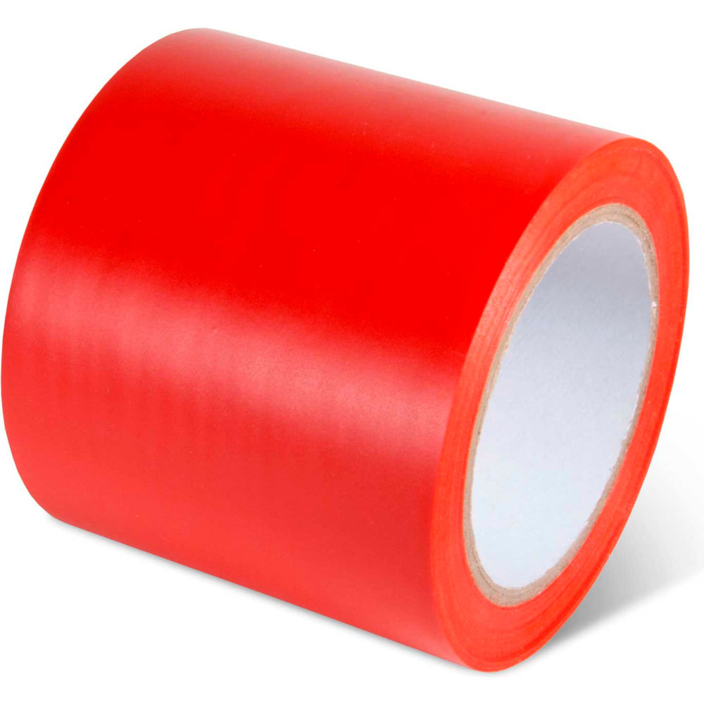 Global Industrial 670653RD Safety Tape, Red - 4 in. x 108 ft. - 5 mil - 1 Roll