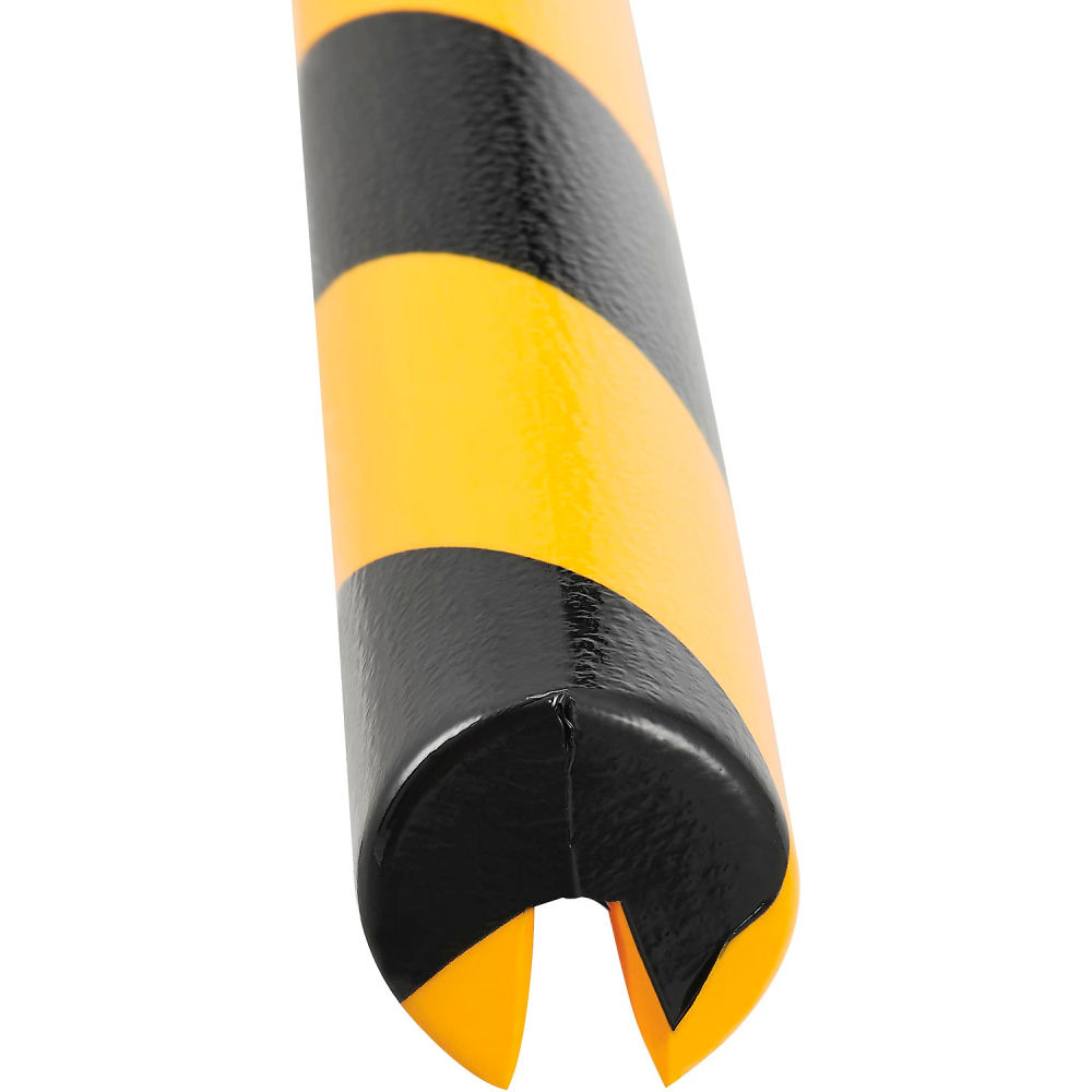 Edge Bumper Guard Type B - Black & Yellow - 39.375 in. - Durable Impact Protection