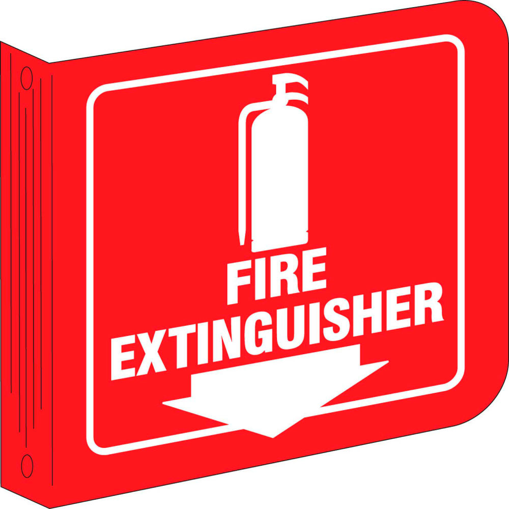 B2249595 L0FE15A Fire Extinguisher L Sign Acrylic - 8 x 8 in.