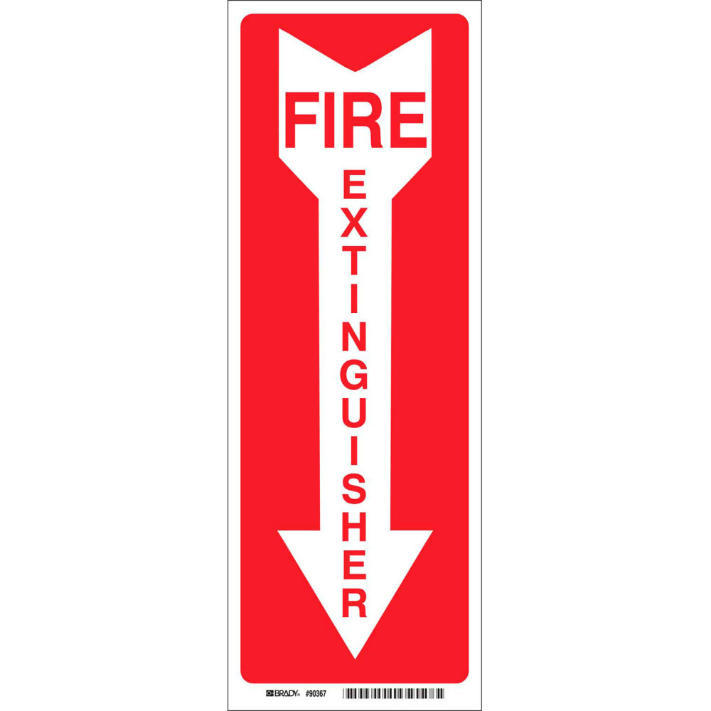 B2249662 85261 Fire Extinguisher Sign - Polyester - 3.5 x 14 in.