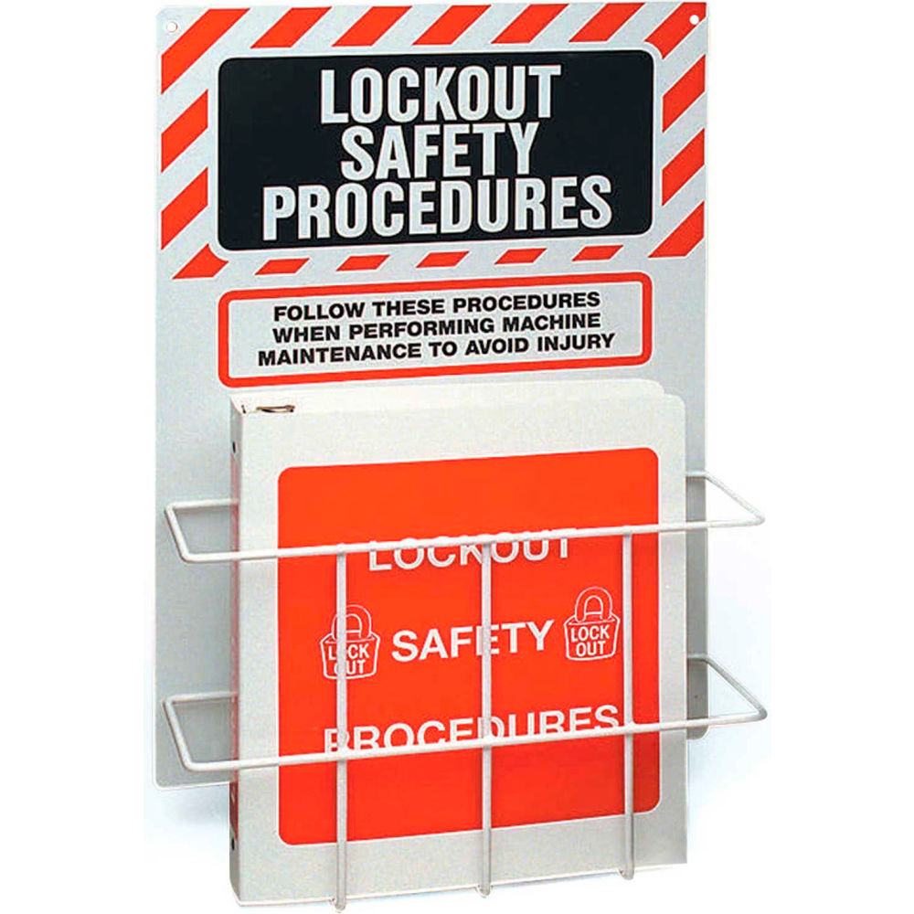 B2249618 99289 Lockout Procedure Station with Binder Polystyrene - 14 x 20 in.