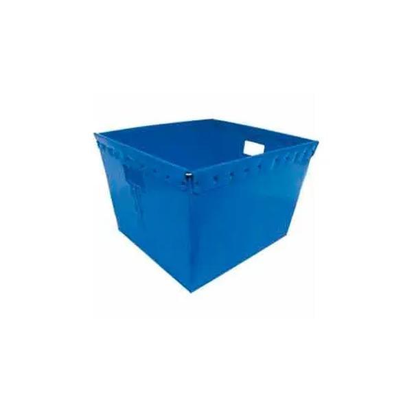 B430976 Corrugated Plastic Nestable Tote 21 x 19 x 14 in. - Natural - Pack of 4