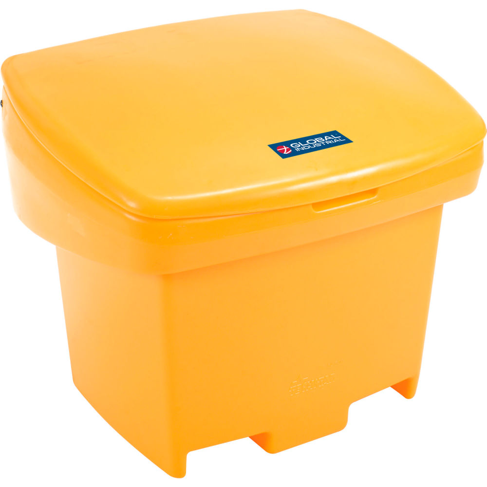 Picture of Global Industrial 493698 Outdoor Storage Container 30 x 25 x 24 in. 5.5 cu. ft. - Yellow