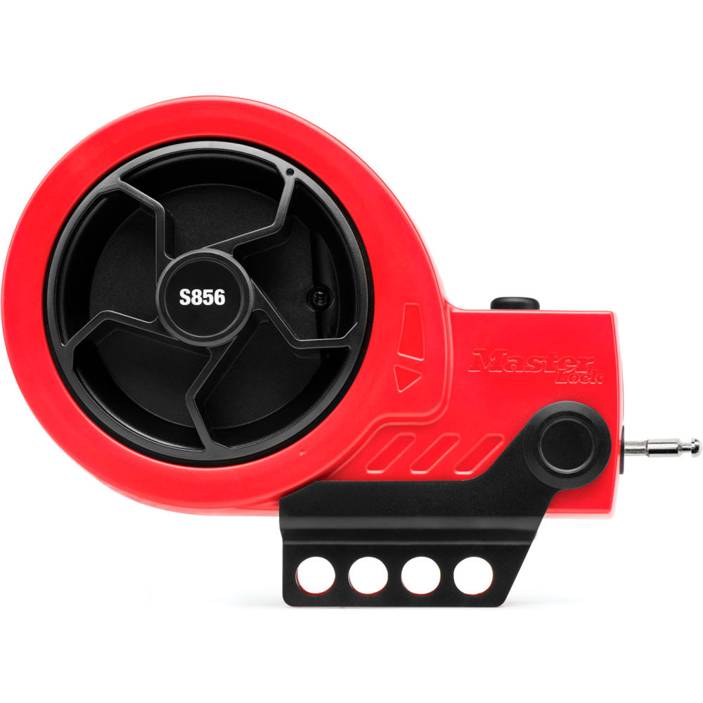B2254482 9 ft. Retractable Cable Lockout Device Steel Cable, Red & Black - S856