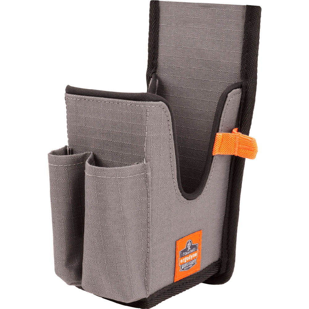 Squids 5540 Handheld Barcode Scanner Holster - Gray - Large - Durable Polyester