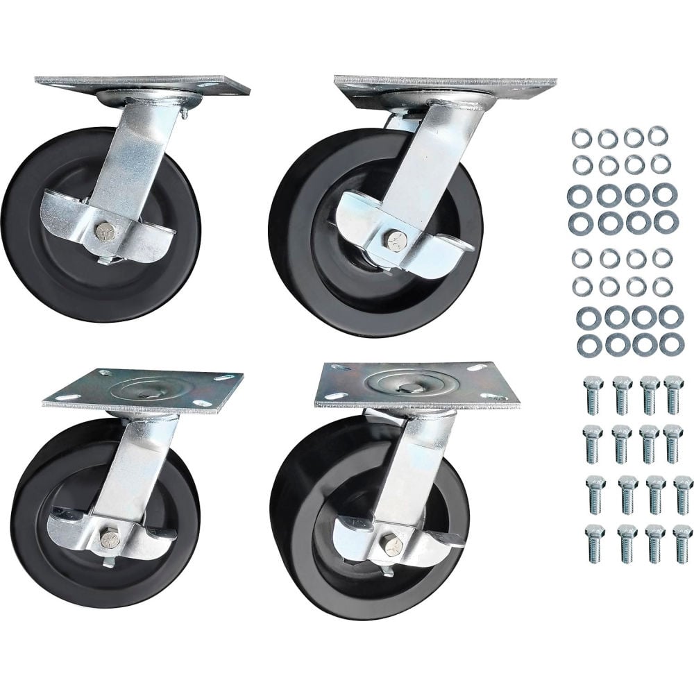 Global Industrial 293210 Replacement Caster Kit for Gantry Cranes - Set of 4