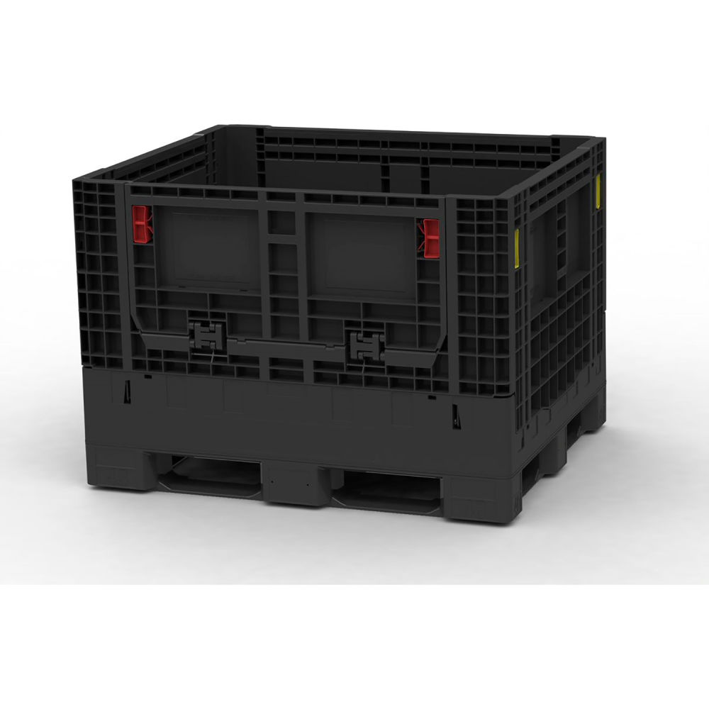 Picture of Global Industrial B3126883 Folding Bulk Shipping Container 48 x 40 x 34 in. - Gray