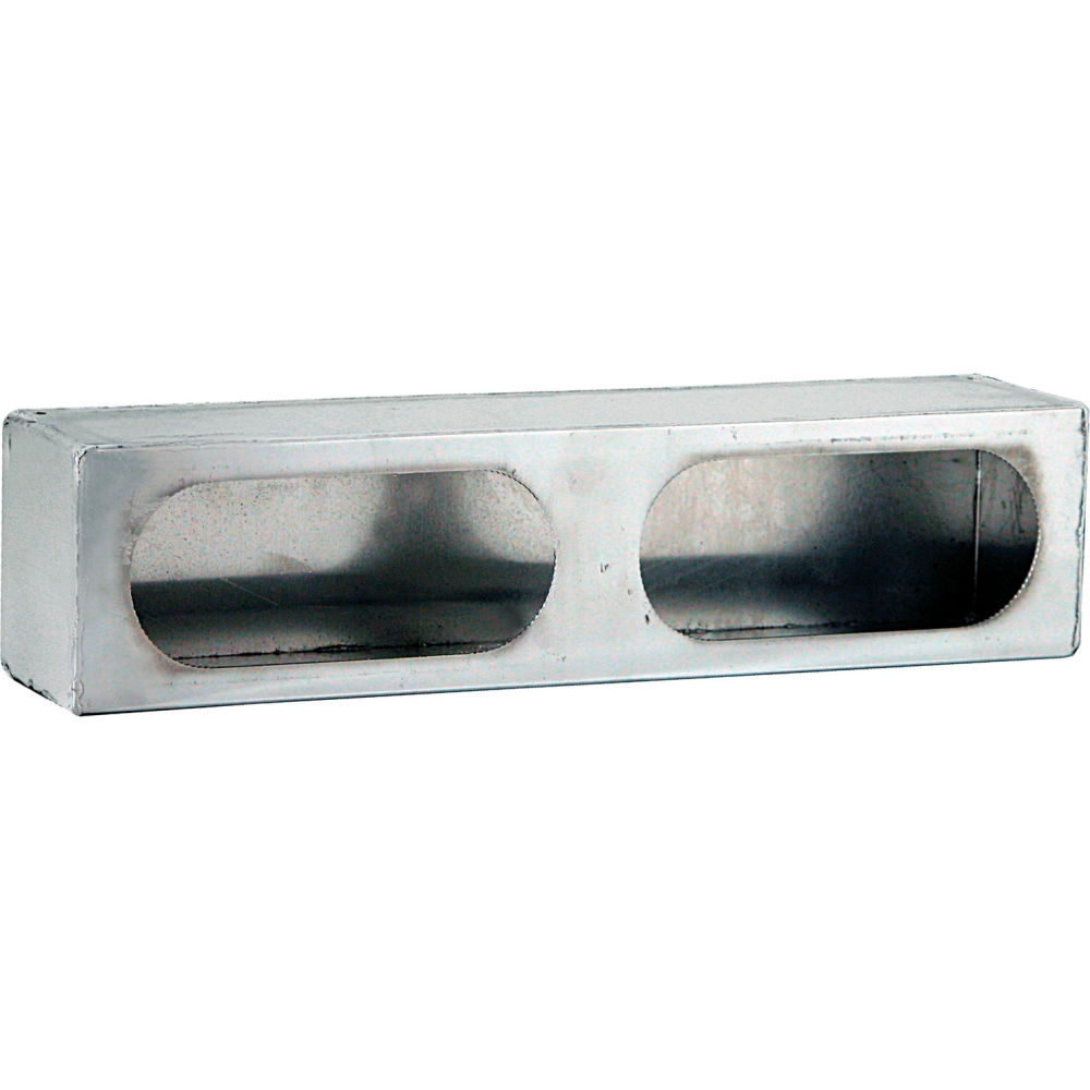 B545887 Dual Oval Stainless Steel Light Cabinet