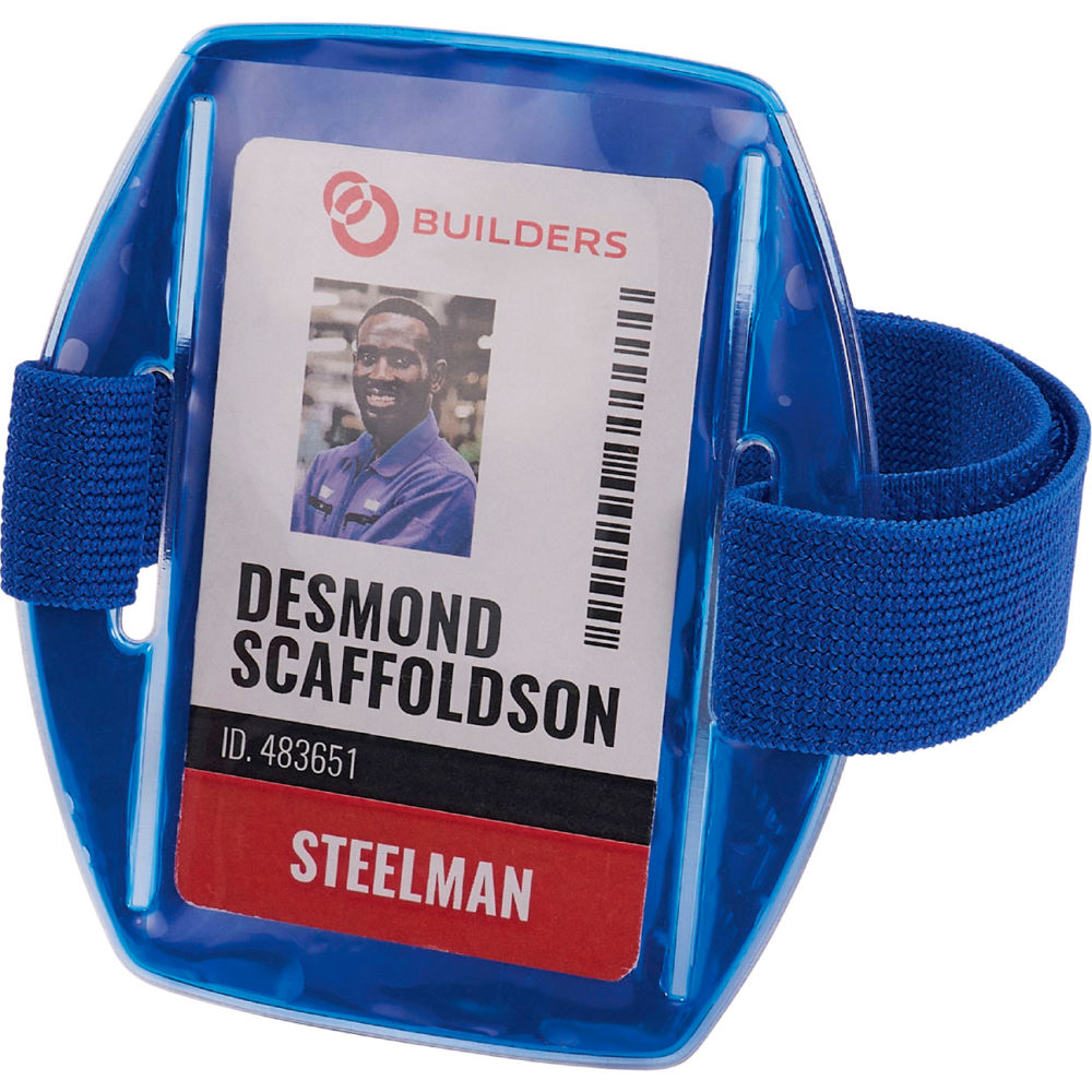 B3159275 Squids 3386 Arm Band ID & Decal Holder, Blue - One Size