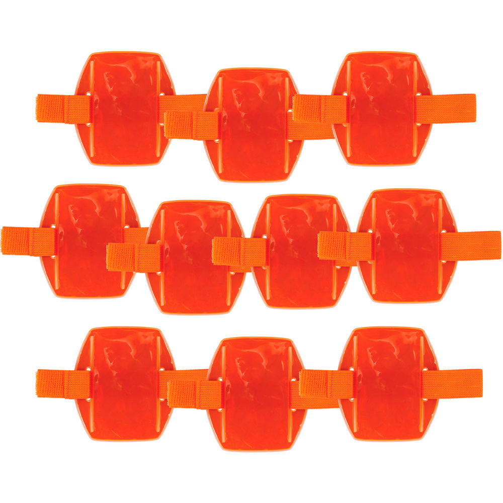 B3159243 Squids 3386 Arm Band ID & Decal Holder, Orange - One Size - Pack of 10