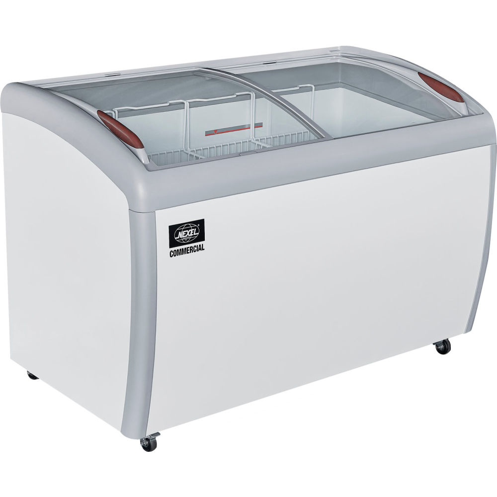 Picture of Global Industrial 243206 49 in. Nexel Ice Cream Freezer Curved Glass Lid, White