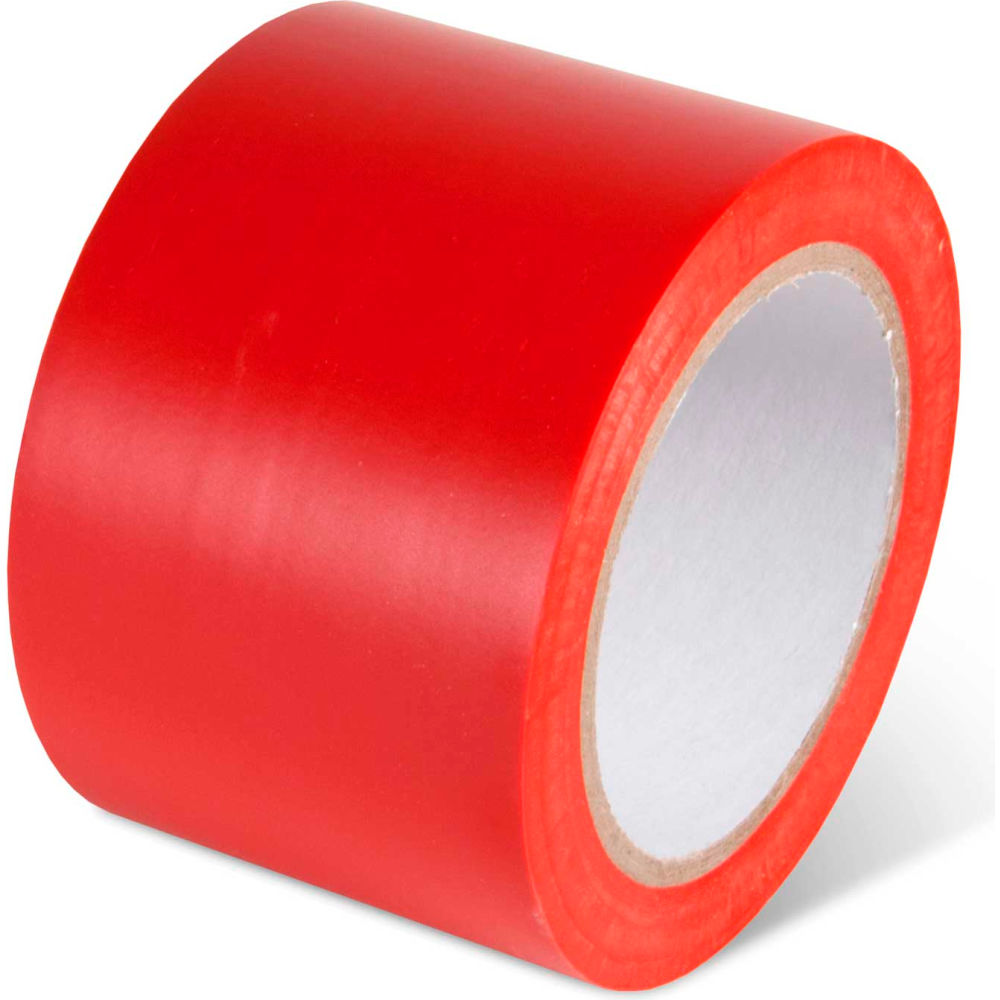 Global Industrial 670652RD Safety Tape, Red - 3 in. x 108 ft. - 5 mil - 1 Roll