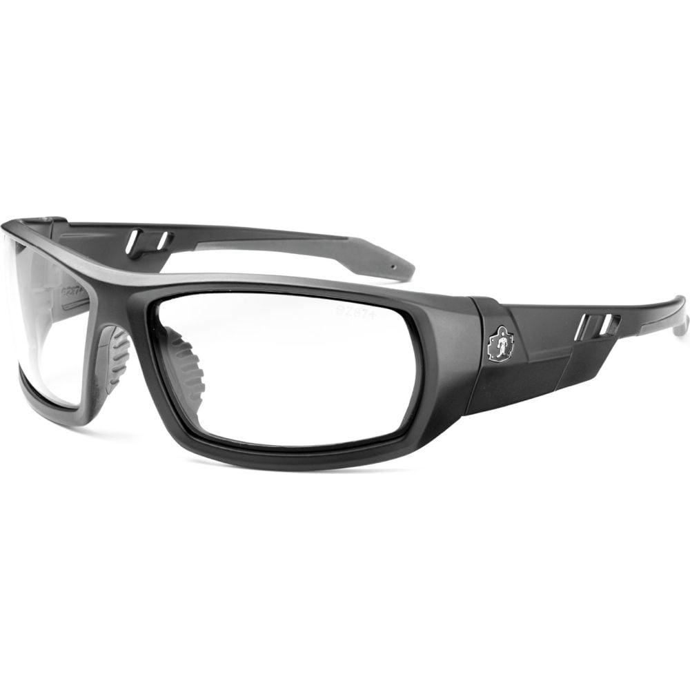 ODIN, Safety Glasses, Anti-Scratch & Fog-Off+, Clear Lens, Matte Black Frame Frame, Full-Frame