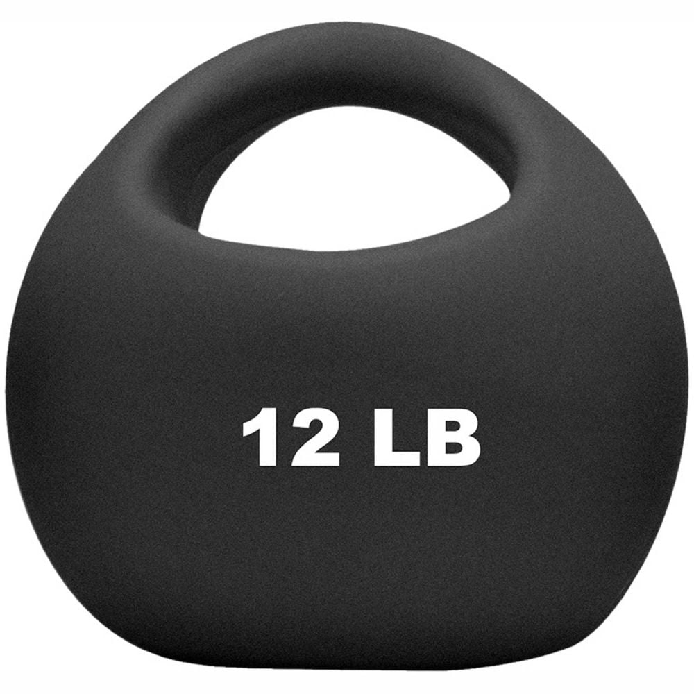B2192874 CanDo One-Handle Medicine Ball - 12 lbs & 9 in. - Black