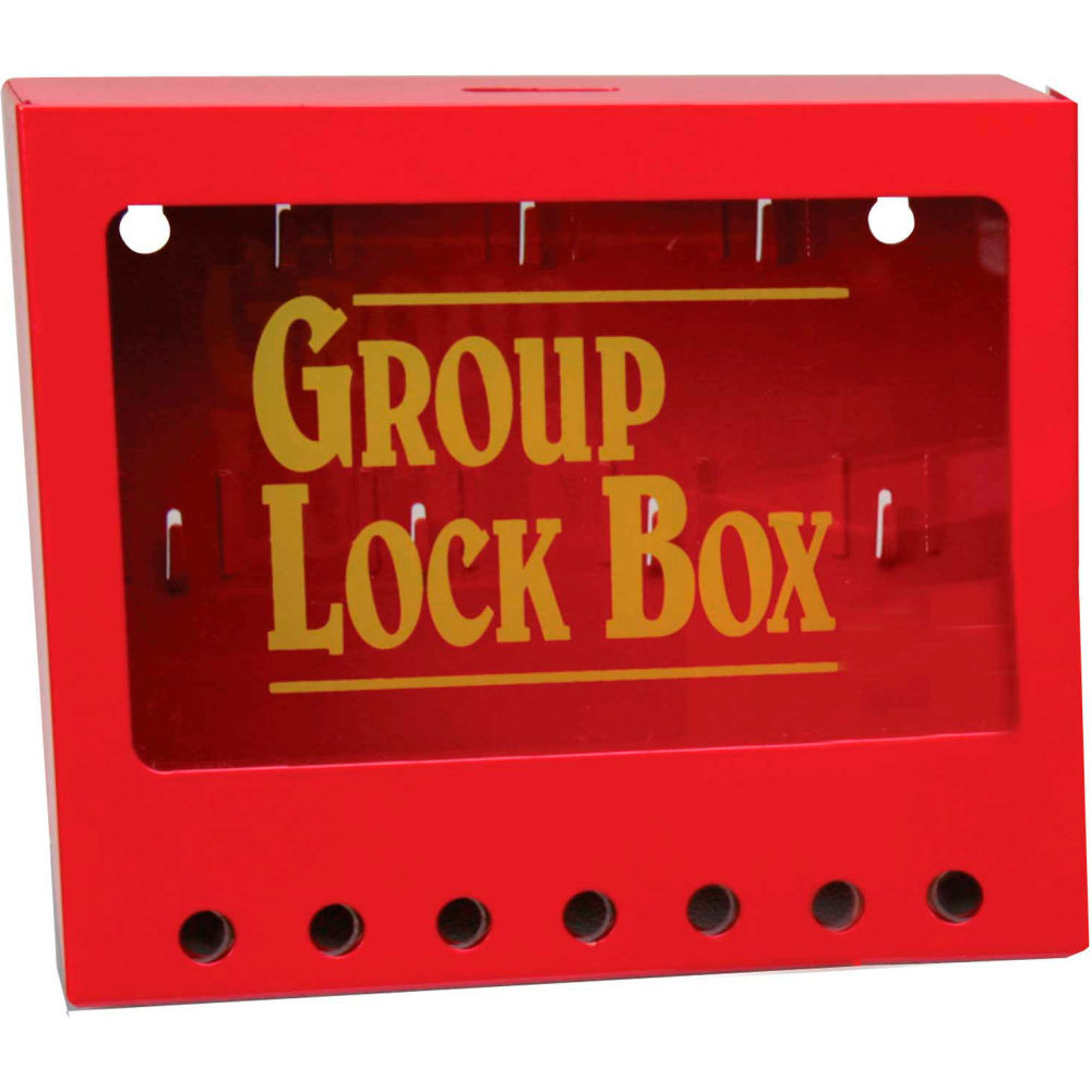B2249443 105714 Metal Wall Mounted Lock Box - Steel - 8 x 7 in.