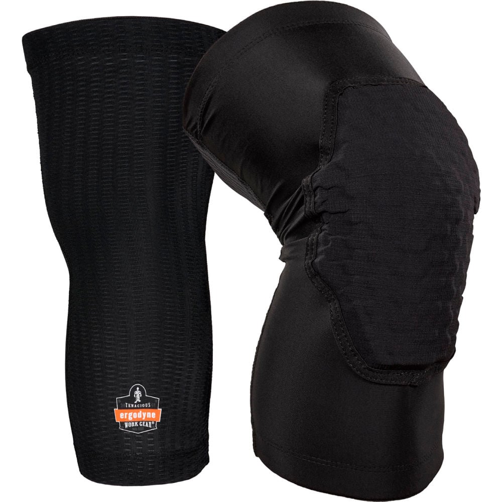 Picture of Ergodyne B3139581 Padded Lightweight Knee Sleeves&#44; Black - Medium & Large