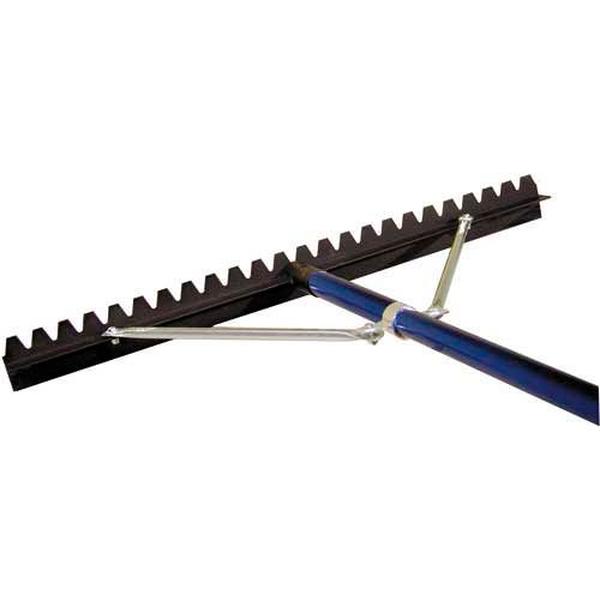 B607737 36 in. Aluminum Asphalt Lute Rake with 6 ft. Aluminum Handle