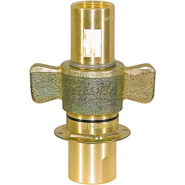 B919540 1 in. NPT 45 Flow GPM Wing Type Quick Detach Hydraulic Coupler