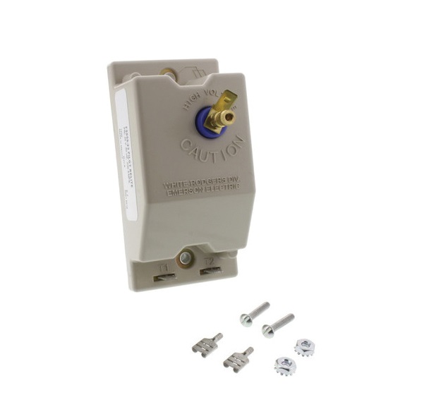B800237 24V Spike Terminal High Voltage Connection Pilot Relite Control, Silver