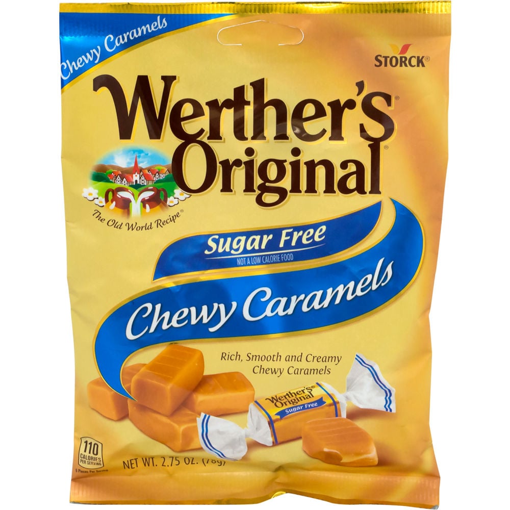 B2946272 Werthers Original Chewy Caramels Sugar Free Candy - 2.75 oz - Pack of 3 -  Green Rabbit Holdings