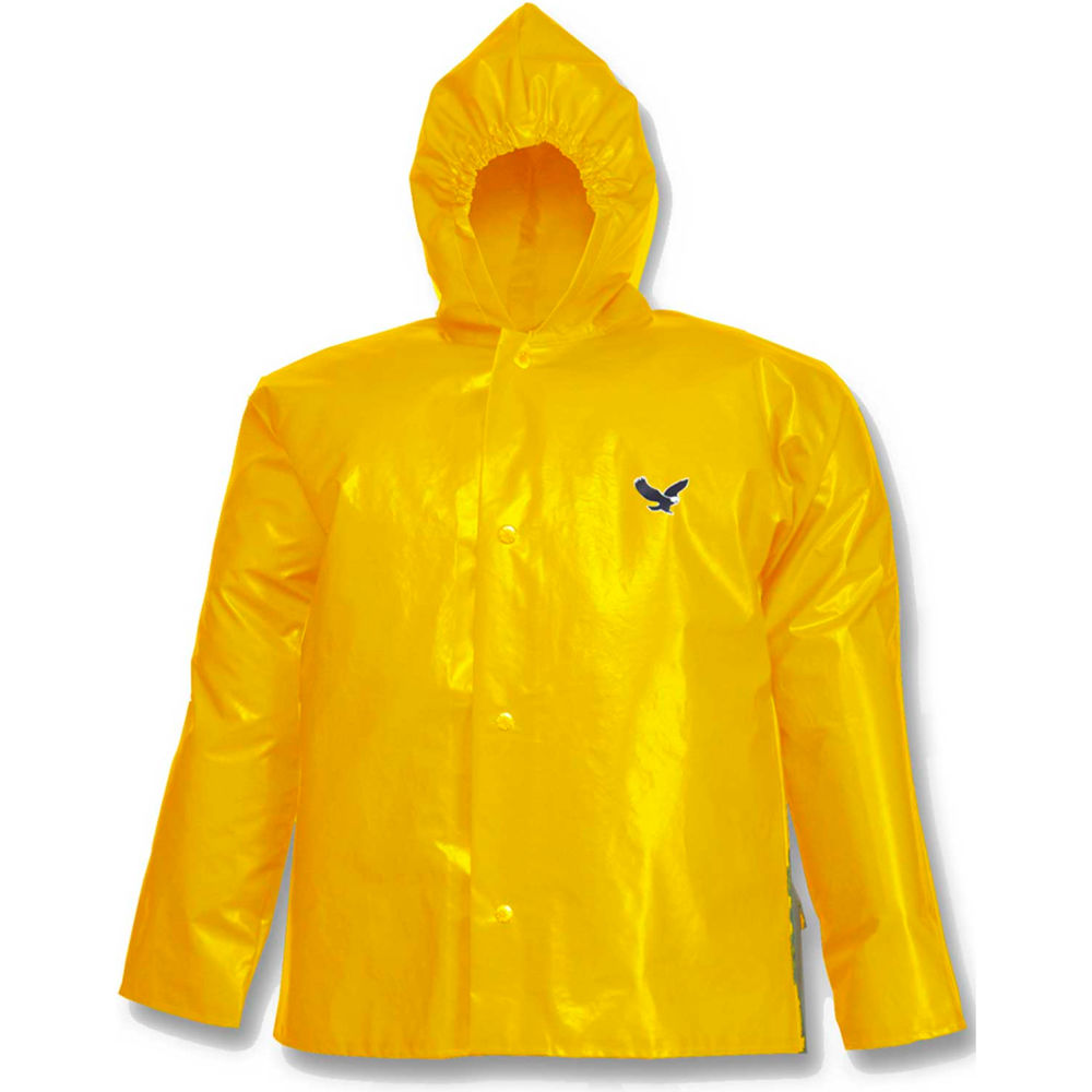 Tingley Rubber B1379176 J22107 Iron Eagle Storm Fly Front Hooded Jacket, Gold - 5XL