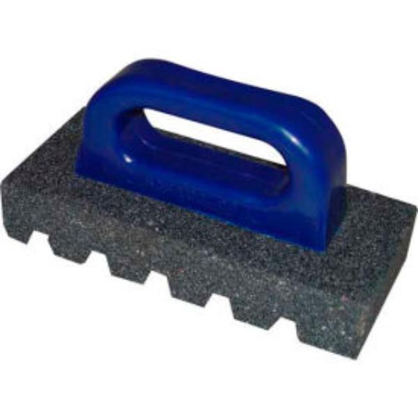 B607672 Fluted Rub Bricks Float 8 x 3.5 x 1.5 in. 20 Grit Plastic Handle