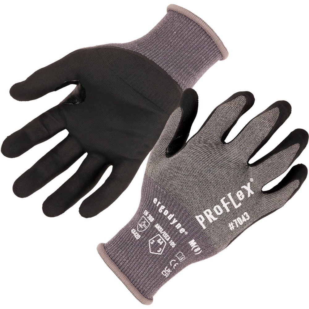 B3146327 ProFlex 7043 Cut Resistant Nitrile Coated Gloves - ANSI A4, Gray - Medium - Set of 2
