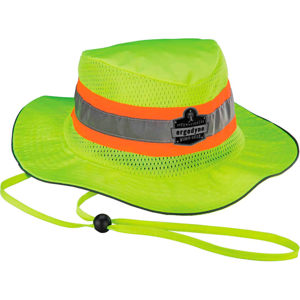 Chill-Its 8935MF Hi-Vis Sun Hat - Lime - 2XL/3XL - Cooling Technology