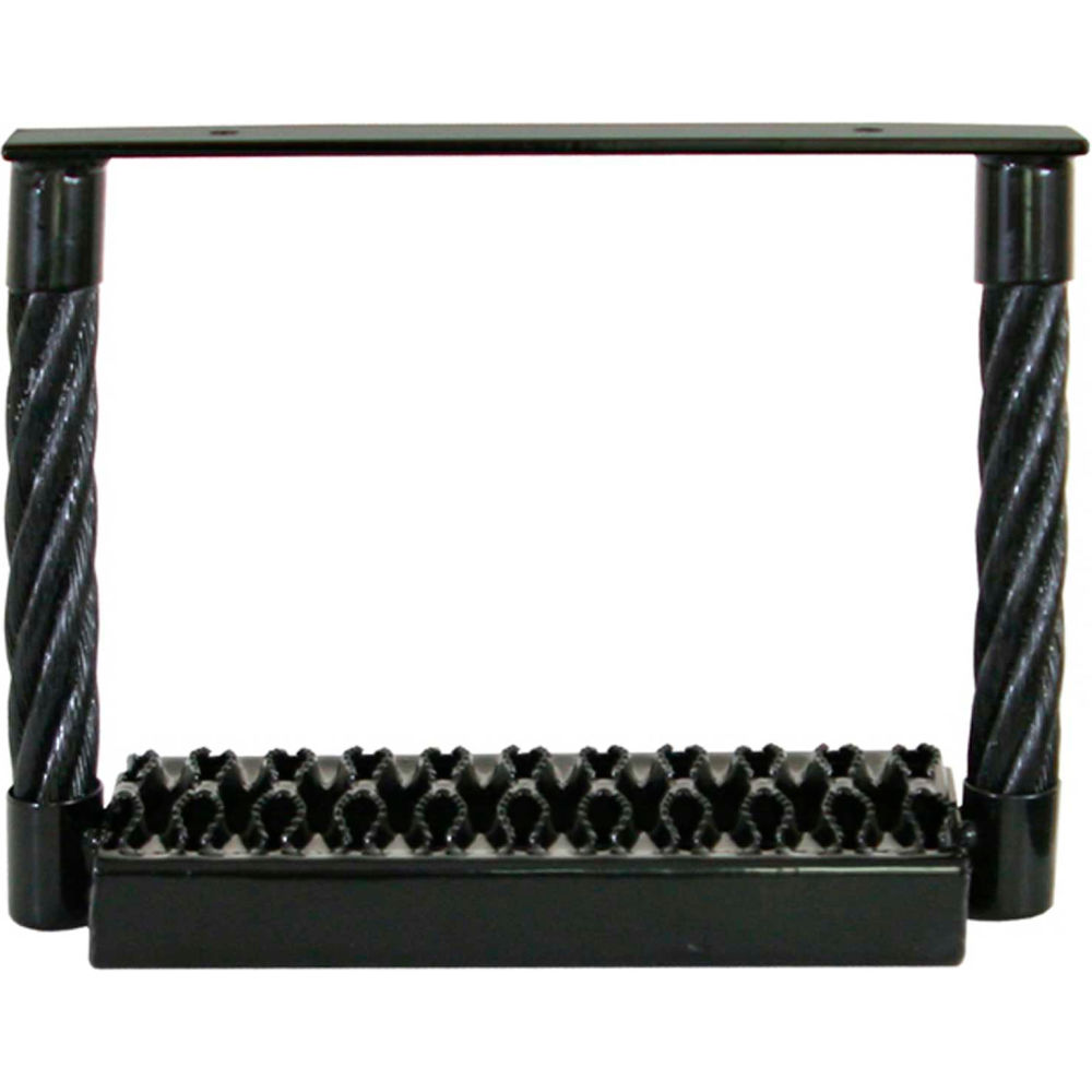 B1510031 15 x 9 in. Cable Truck Step - Diamond Step, Black
