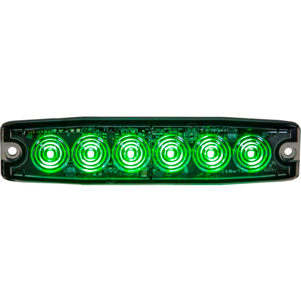 B2262806 5.14 in. Green Surface Mount Ultra-Thin LED Strobe Light - 8892209