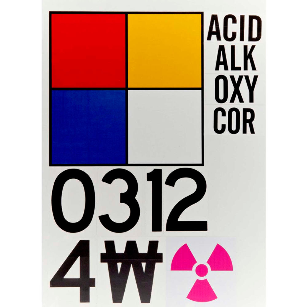 B2262355 15 x 15 in. NFPA Placard System Kit, Multi Color
