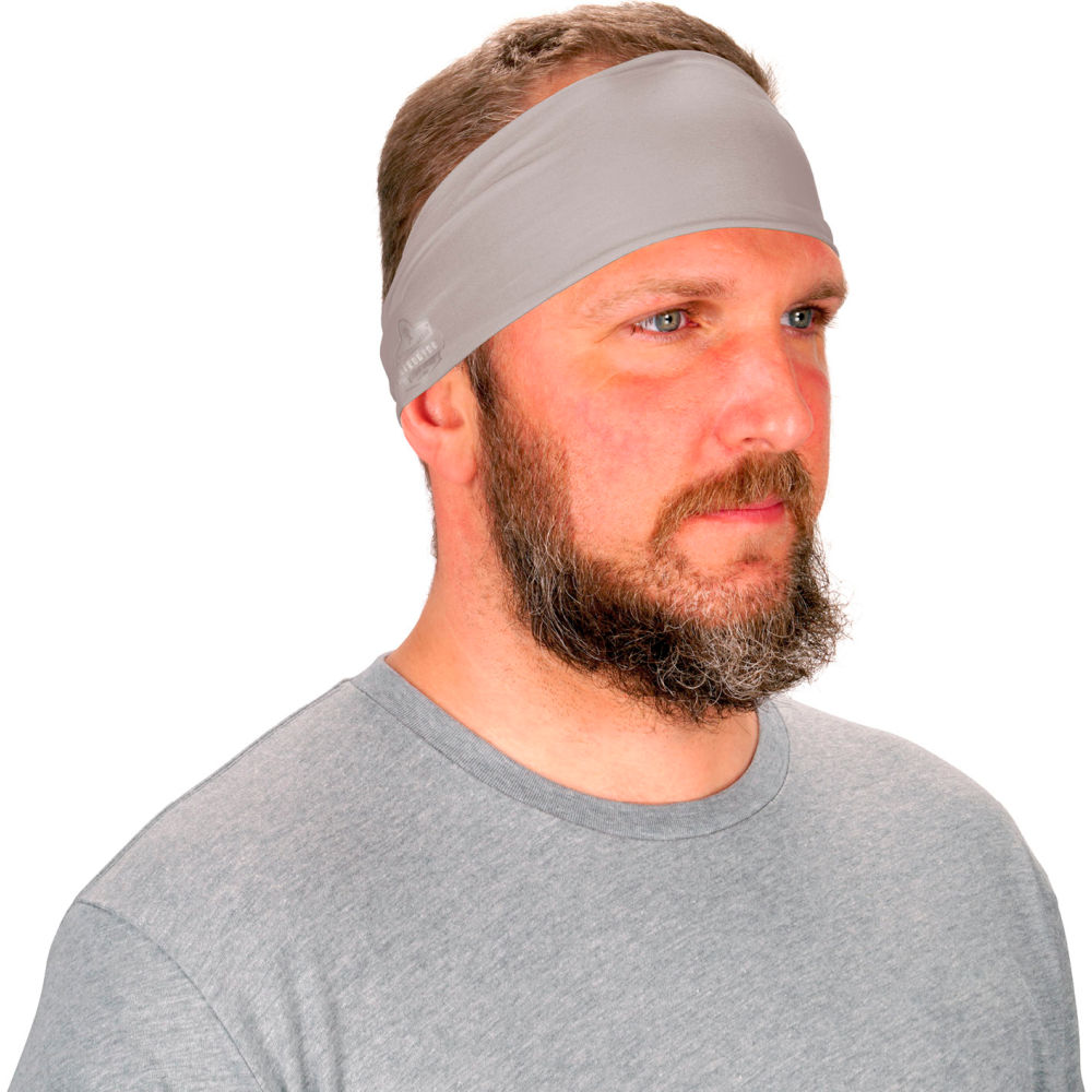 B3161712 Chill-Its 6634 Cooling Headband, Gray - One Size