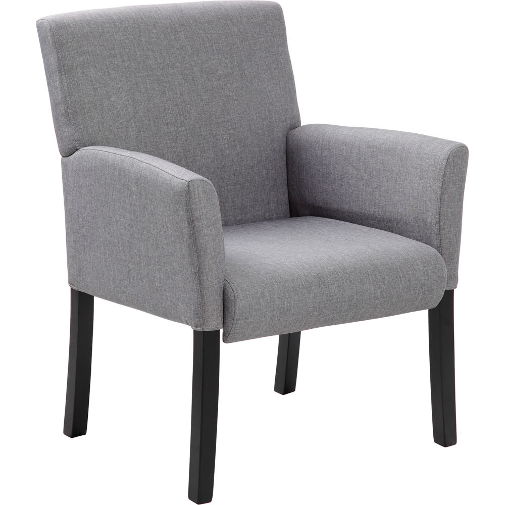 Picture of Boss Office Products B2187012 Contemporary Linen Guest Chair&#44; Gray - Medium