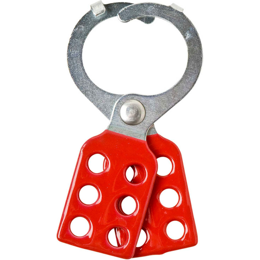 B2262406 105719 Steel Lockout Hasp with Tab 0.484 in. Jaw Clearance - 1.5 x 4.968 in.