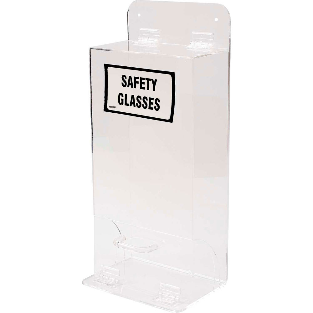 B2249700 Brady MVSDL Deluxe Safety Glasses Holder with Lid Acrylic- 8 x 18 in.