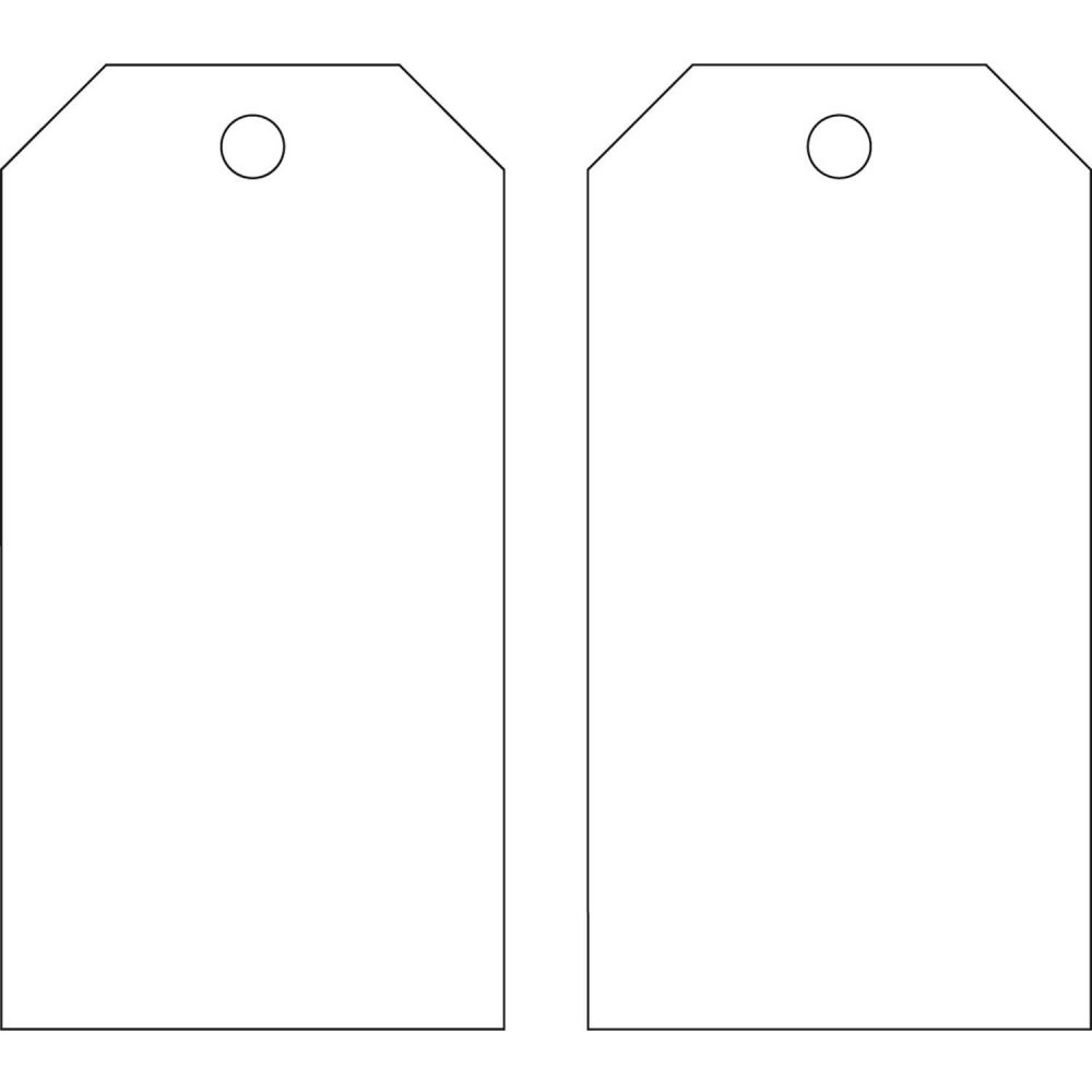 B2249768 65372 Blank Accident Prevention Tags 2 Sided Polyester - 3 x 5.75 in. - 25 per Pack