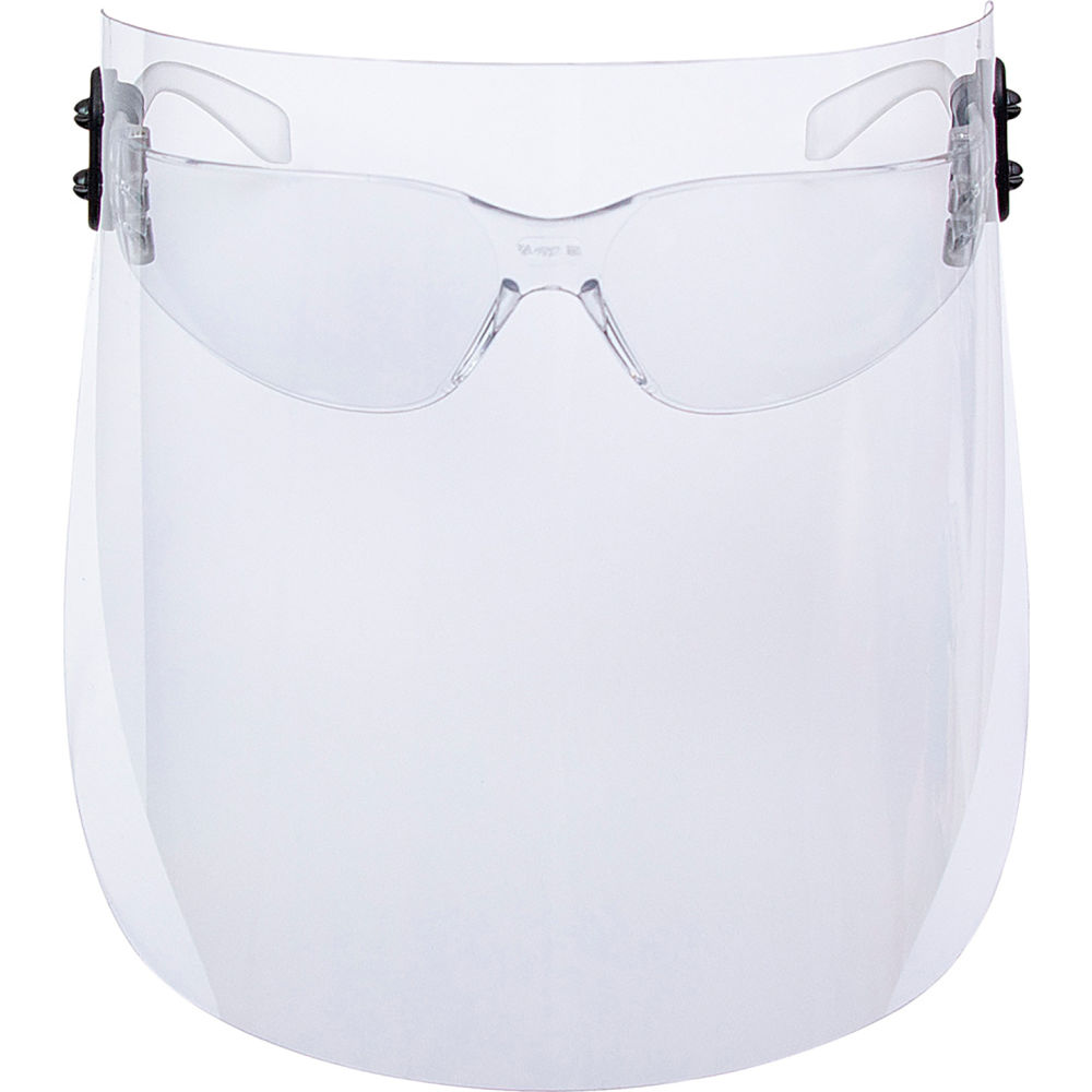 Picture of ERB Industries 290512 ERB Disposable Face Shield with Clip-On Eyewear PU 11 x 7 x 0.187 in. Thick&#44; Clear - Pack of 24