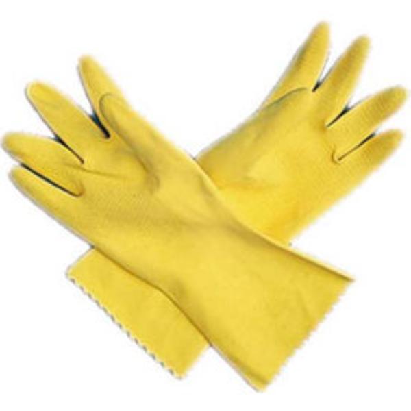 Dishwashing Gloves - Yellow - Large - Embossed Grip