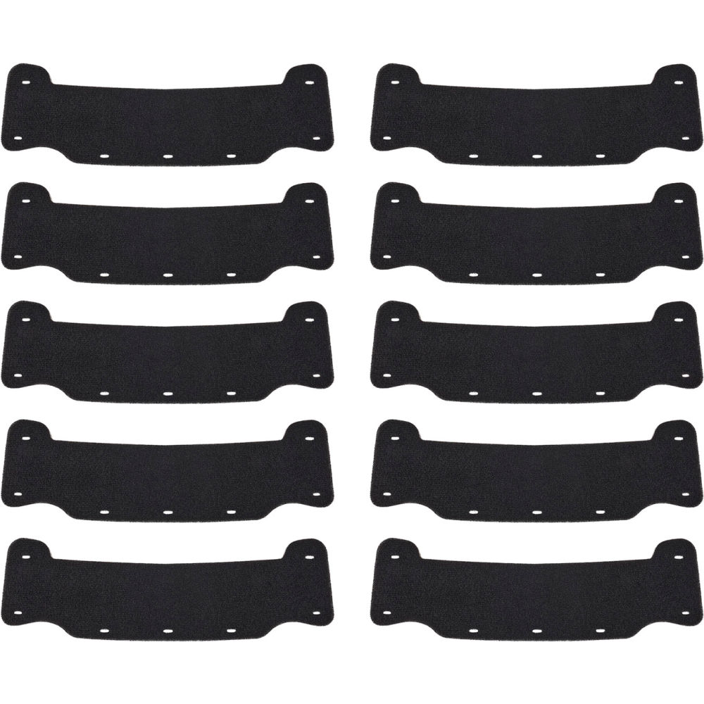 B3146436 Skullerz 8990 Lightweight Hard Hat Sweatband Replacement, Black - Pack of 10