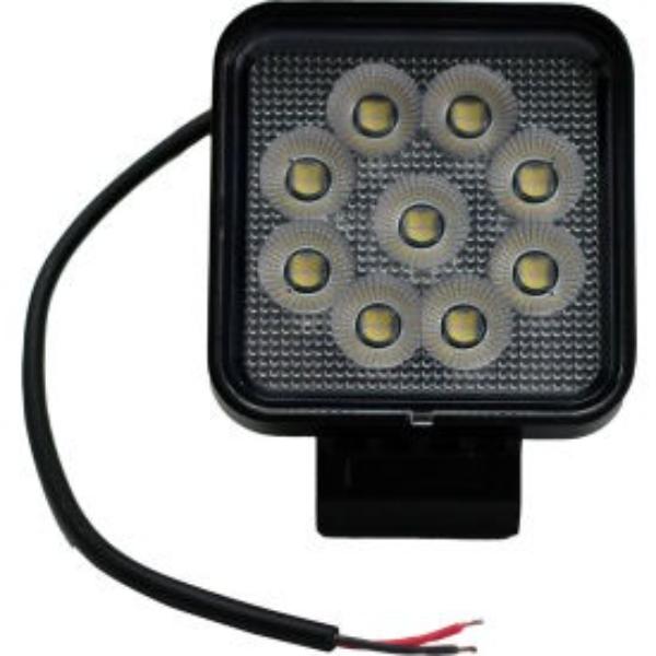 Picture of Carjamz B3144827 Race Sport Lighting IQ Square Auxiliary LED Flood Beam Light with 9 LED&#44; Clear -4 in.