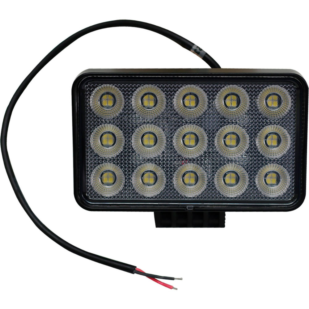 B3144839 6 x 3.75 in. IQ Rectangle Auxiliary LED Flood Beam Light with 15 LED, Clear