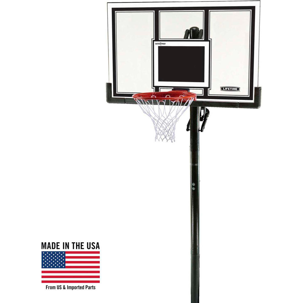 Picture of Lifetime Products 252491 In-Ground Basketball System with 54 in. Steel-Framed Backboard&#44; Clear