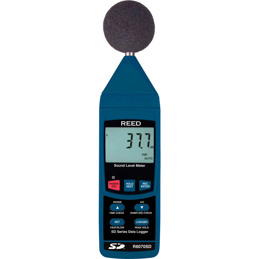 B3076523 Reed Instruments Data Logging Sound Level Meter, Blue